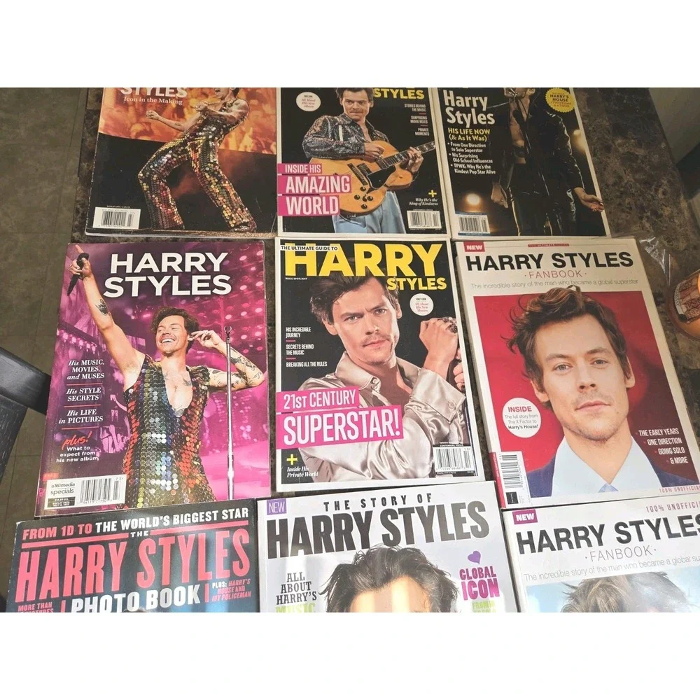 Harry Styles Magazine Lot Of 9 Excellent Condition One Direction Teen Pop Music